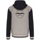 Unisex College Jacke mit Kapuze
